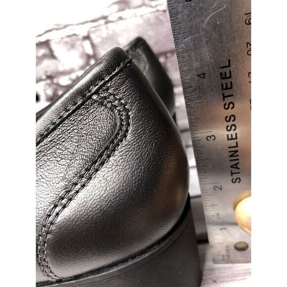 ABEO PRO Jade Comfortable Black Metallic Heel Loafer Shoes Women’s Sz 10US/41EU - Picture 15 of 16